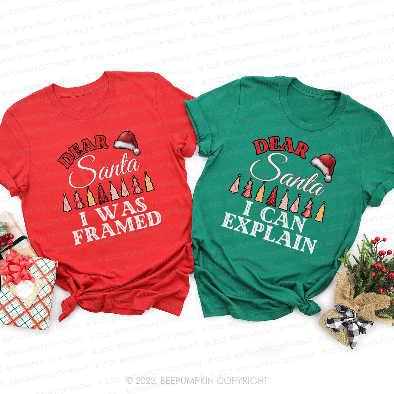 Dear Santa Christmas Tree Matching Shirt For Family Beepumpkin