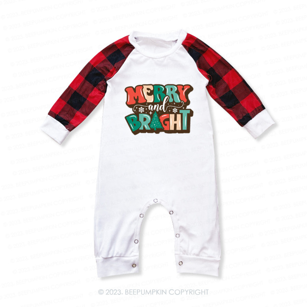 Happy Christmas Merry And Bright Matching Pajamas For Family Beepumpkin