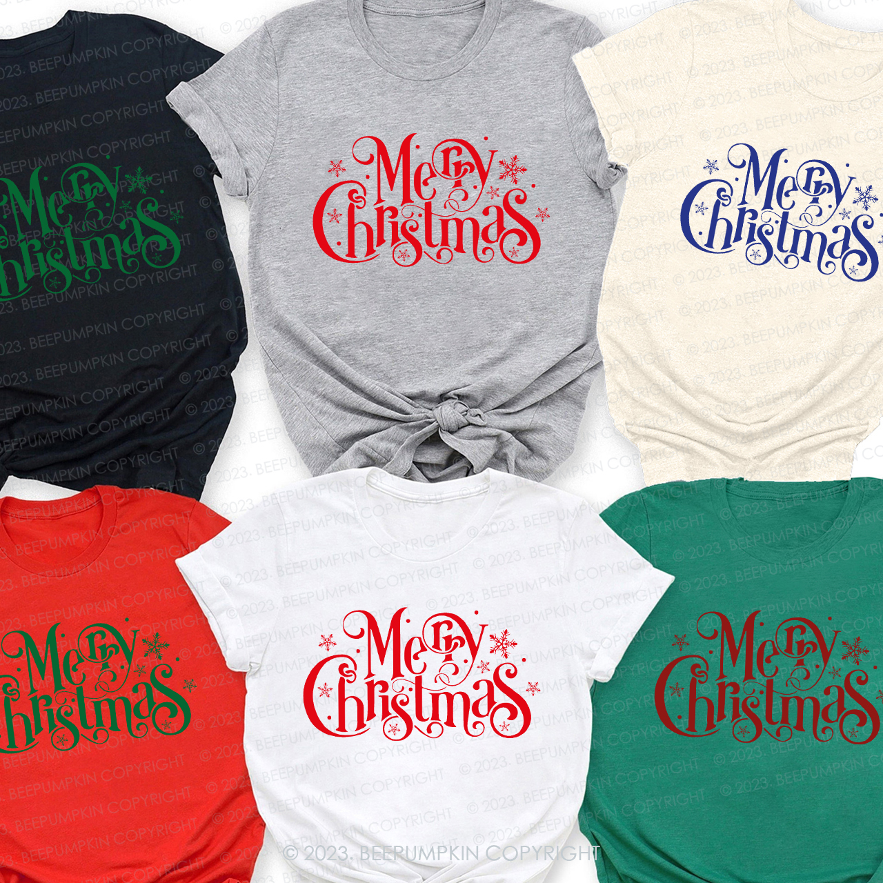 Vintage Merry Christmas Shirts For Family Beepumpkin