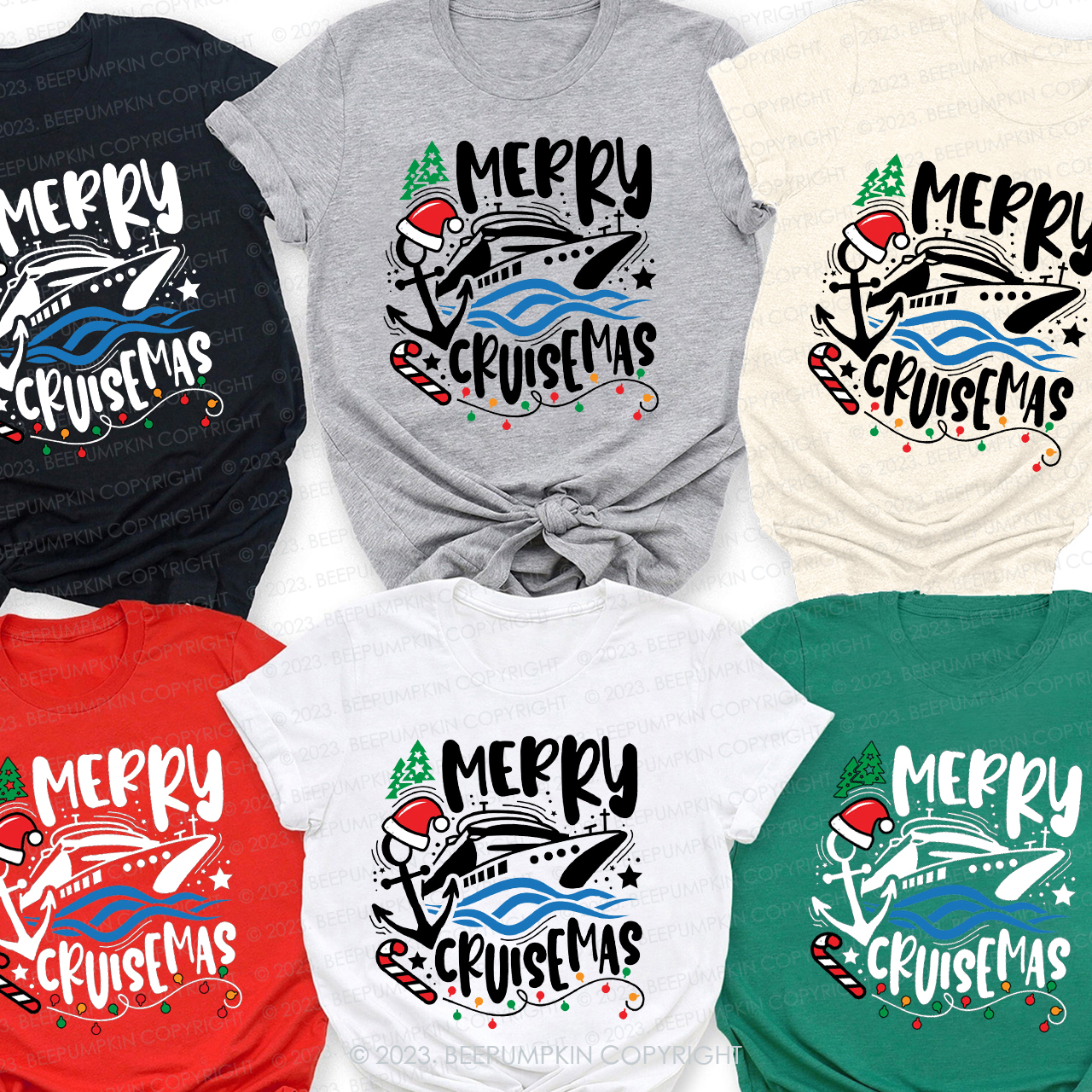 Christmas Cruise Family Trip Shirt For Family Beepumpkin