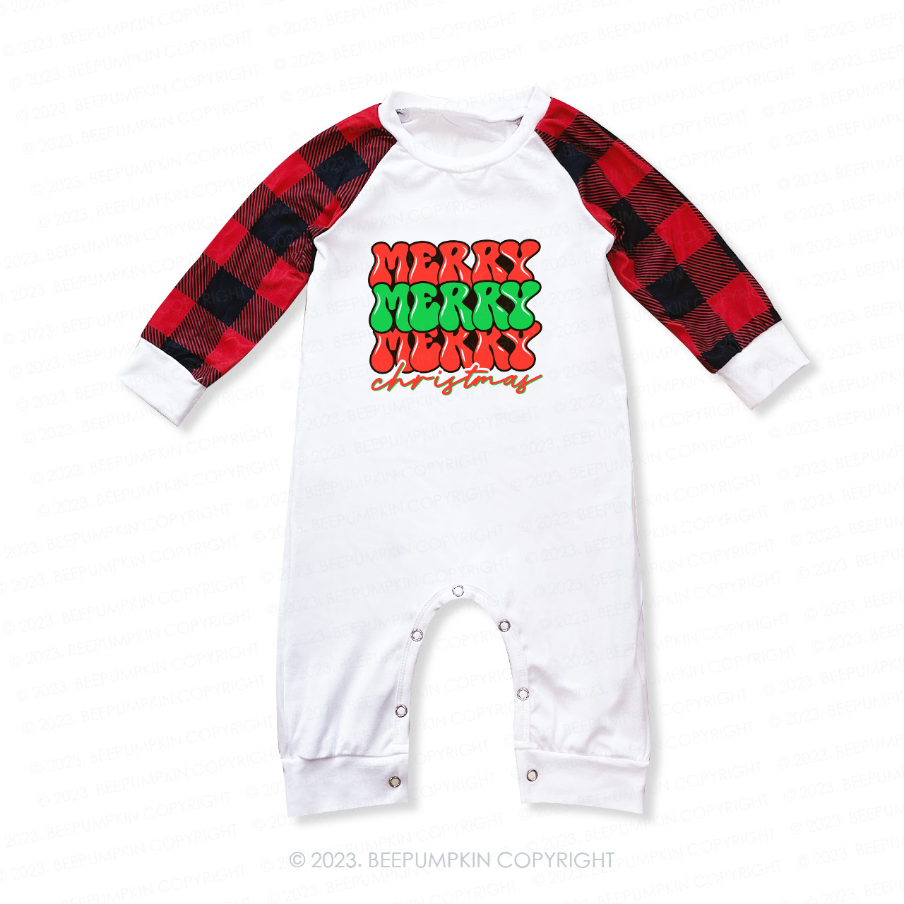 Merry Christmas Happy Christmas Matching Pajamas For Family Beepumpkin