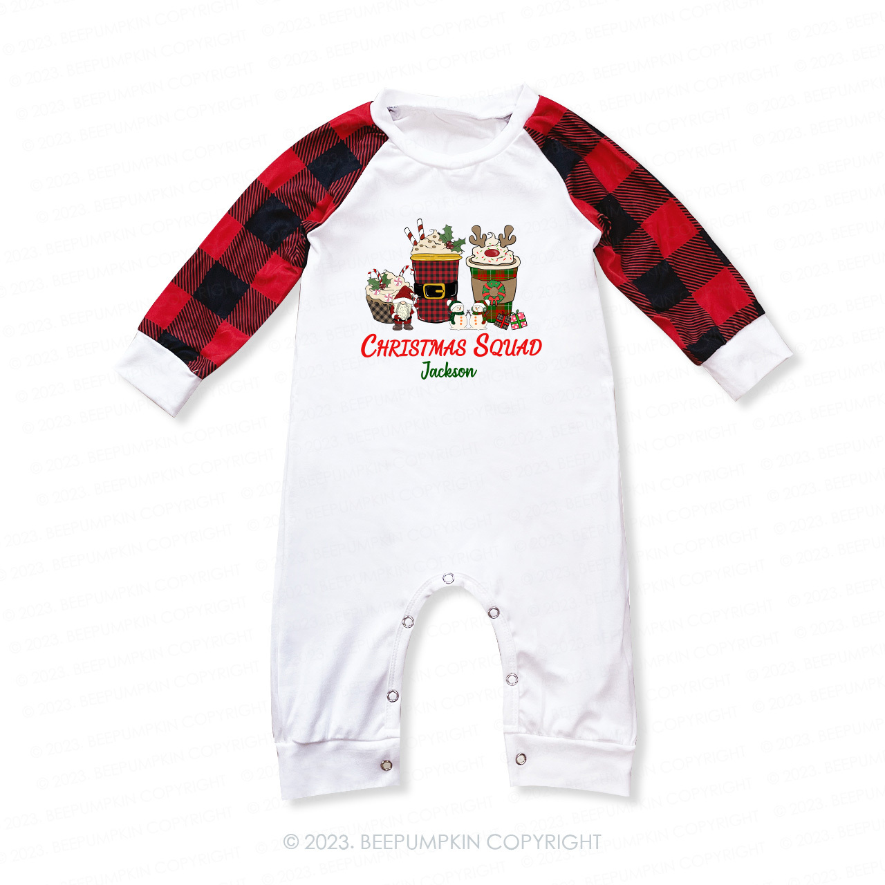 Personalized Drinks Christmas Squad Matching Pajamas For Family Beepumpkin