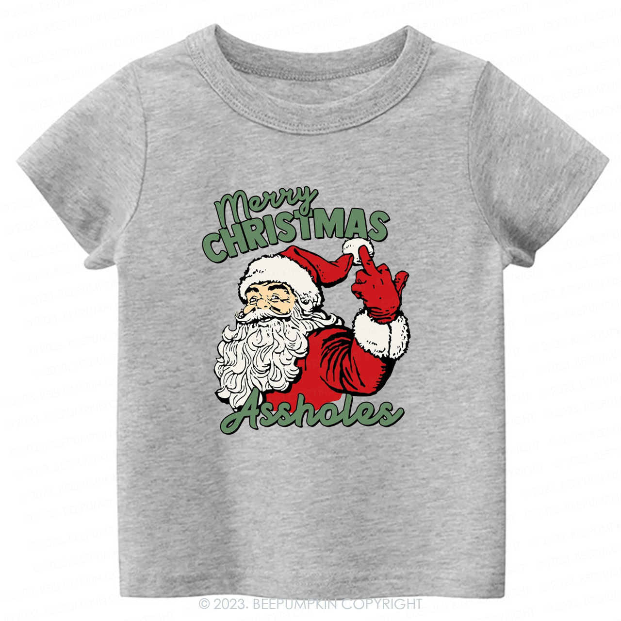 Retro Santa Funny Sarcastic Tees For Kids Beepumpkin