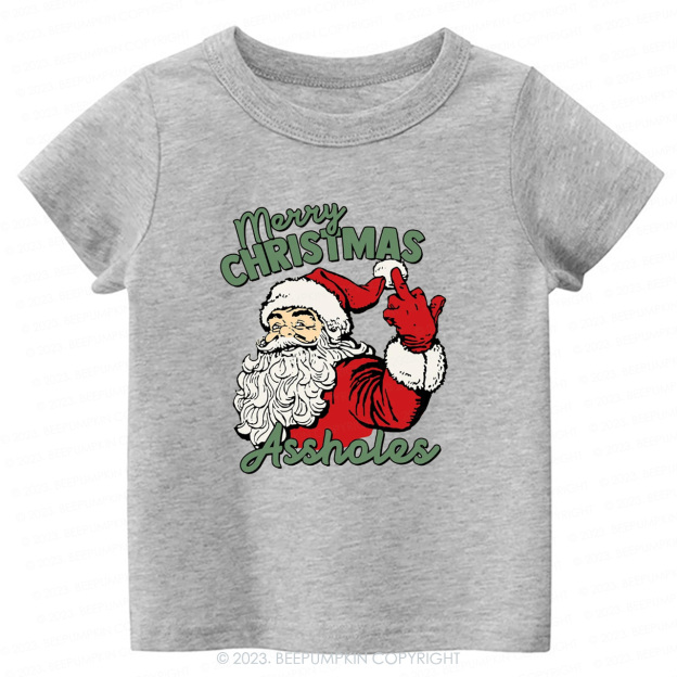 Retro Santa Funny Sarcastic Tees For Kids Beepumpkin