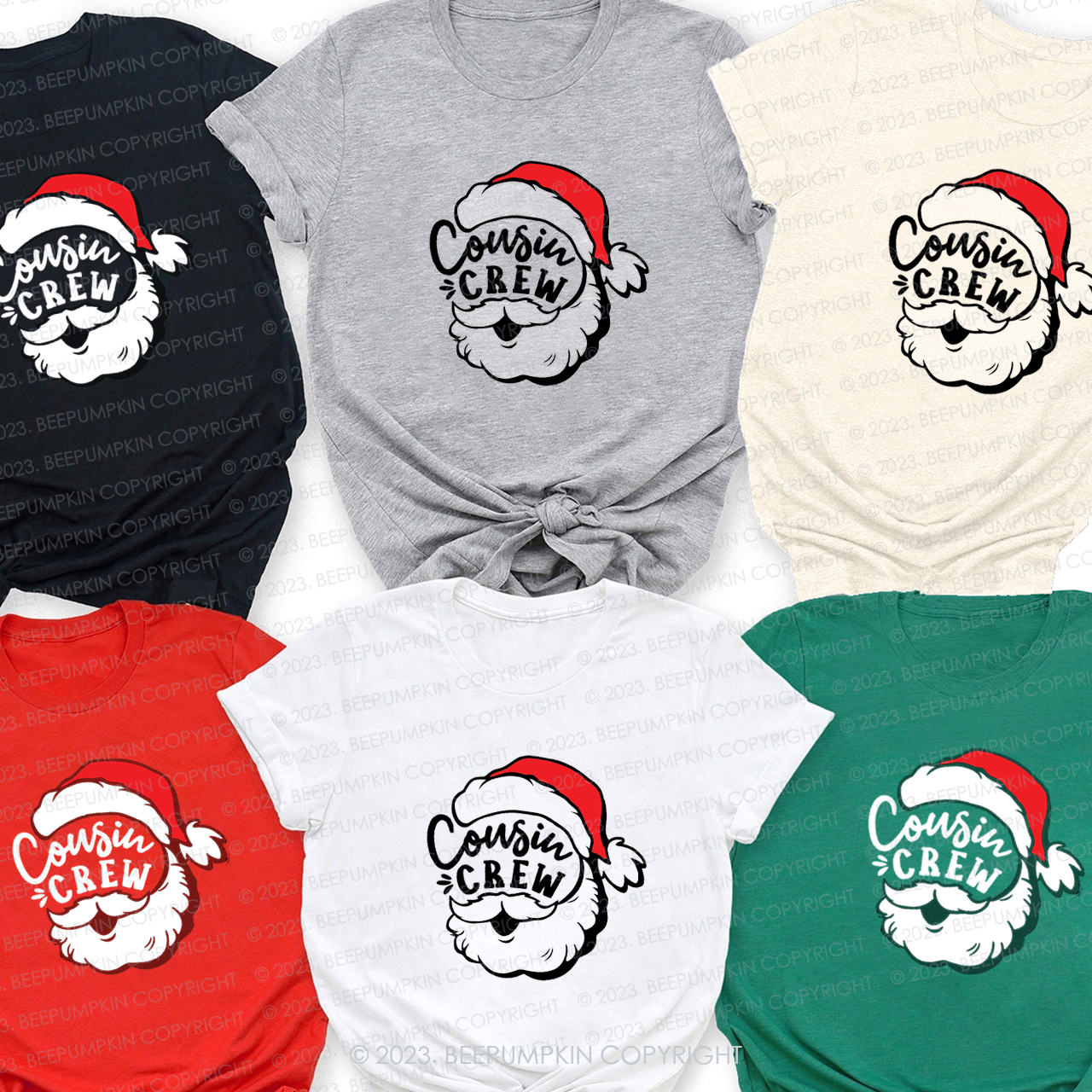 Cousin Crew Christmas Family Matching Shirts Beepumpkin