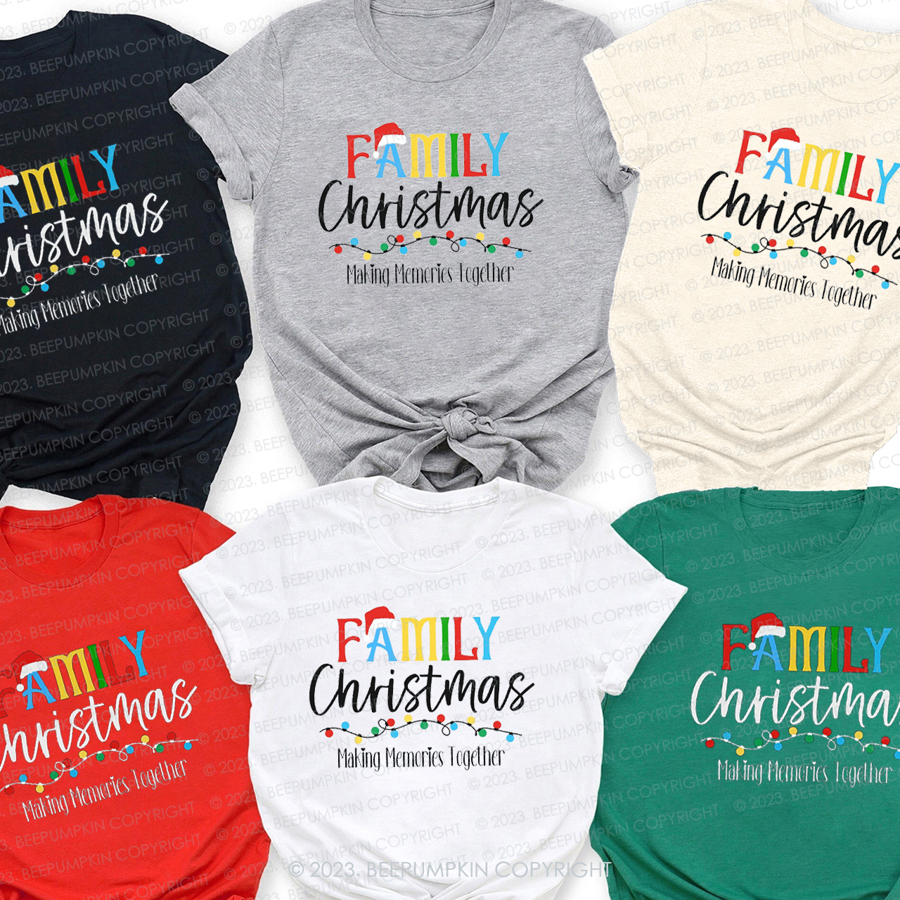 Make Memories Together Chirstmas Family Matching Shirts Beepumpkin