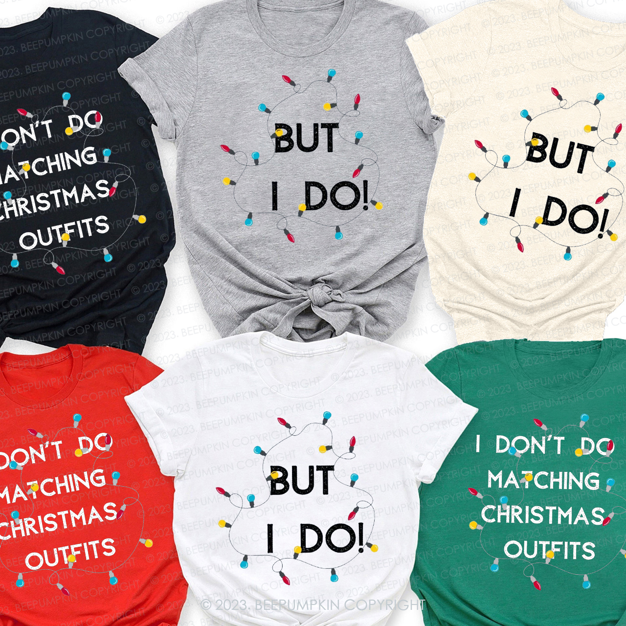 Christmas Holiday Fashion Matching Shirts Beepumpkin