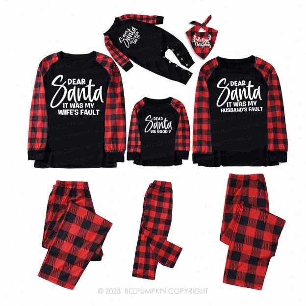 Christmas Dear Santa Family Matching Pajamas Beepumpkin
