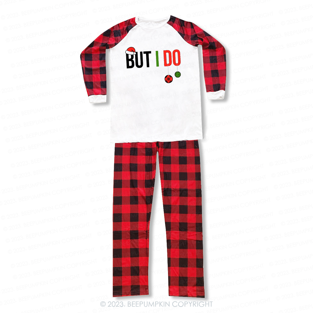 Personalized I Don't Do Funny Christmas Family Matching Pajamas Beepumpkin