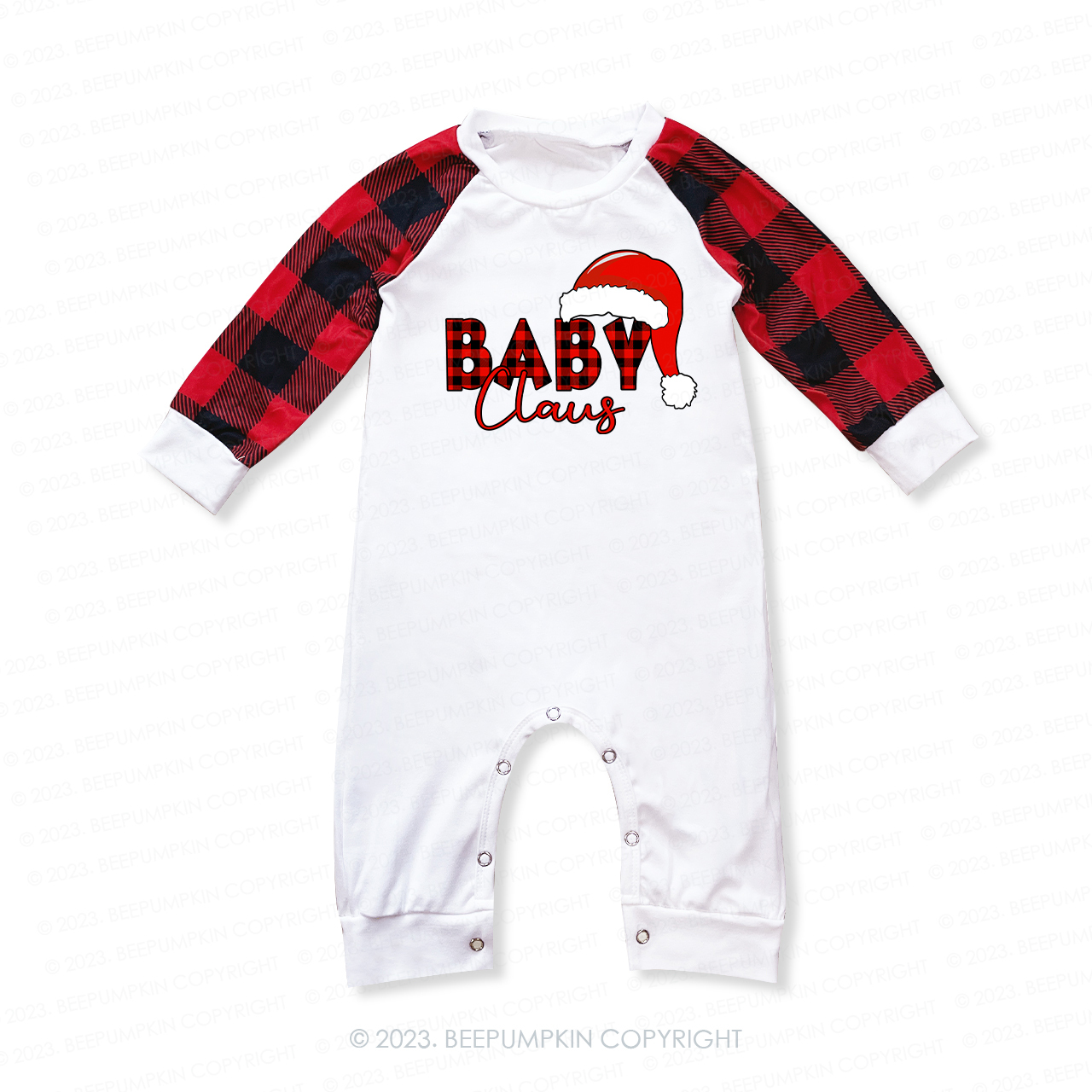 Personalized Plaid Claus Matching Family Pajamas