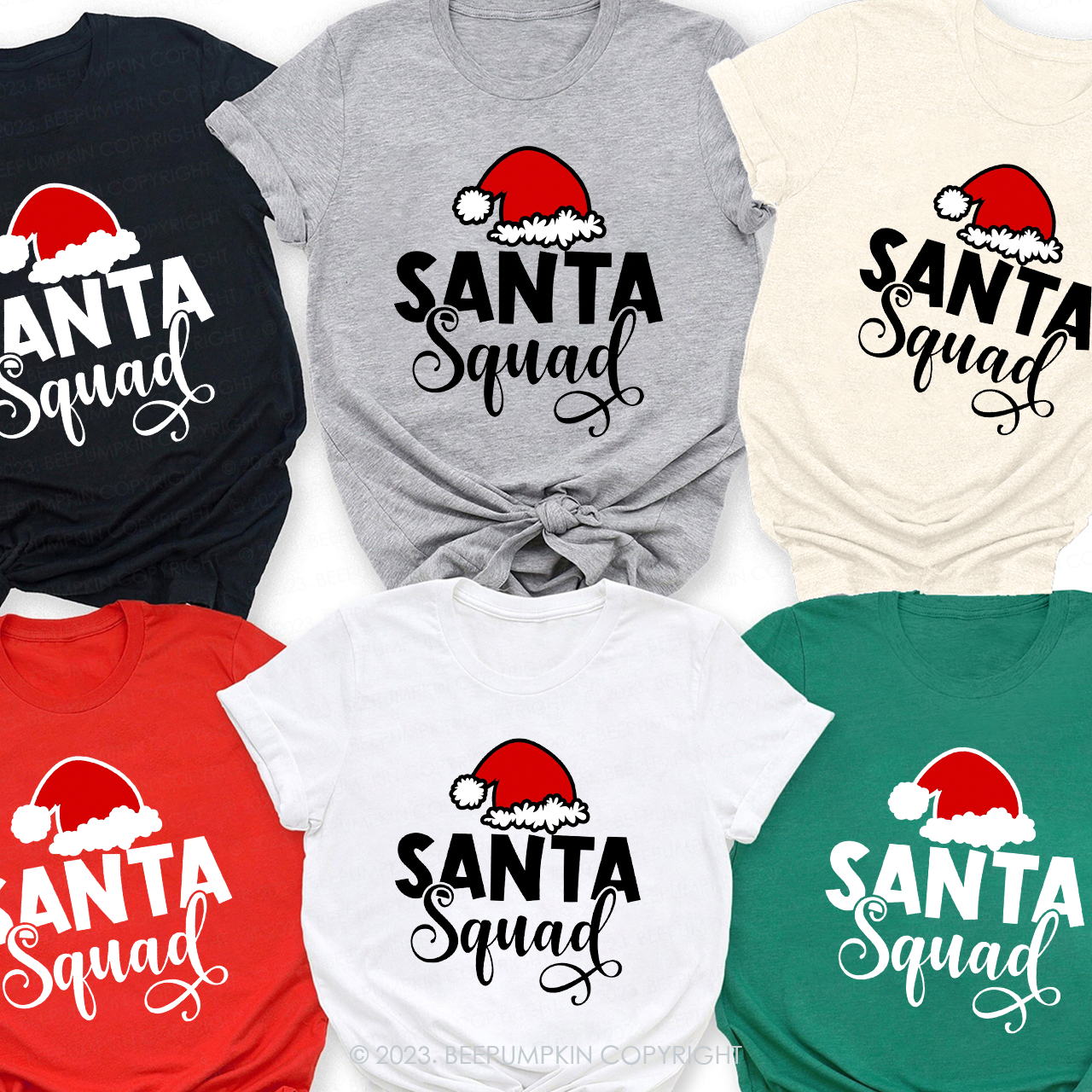 Santa Squad Funny Christmas Matching Shirts