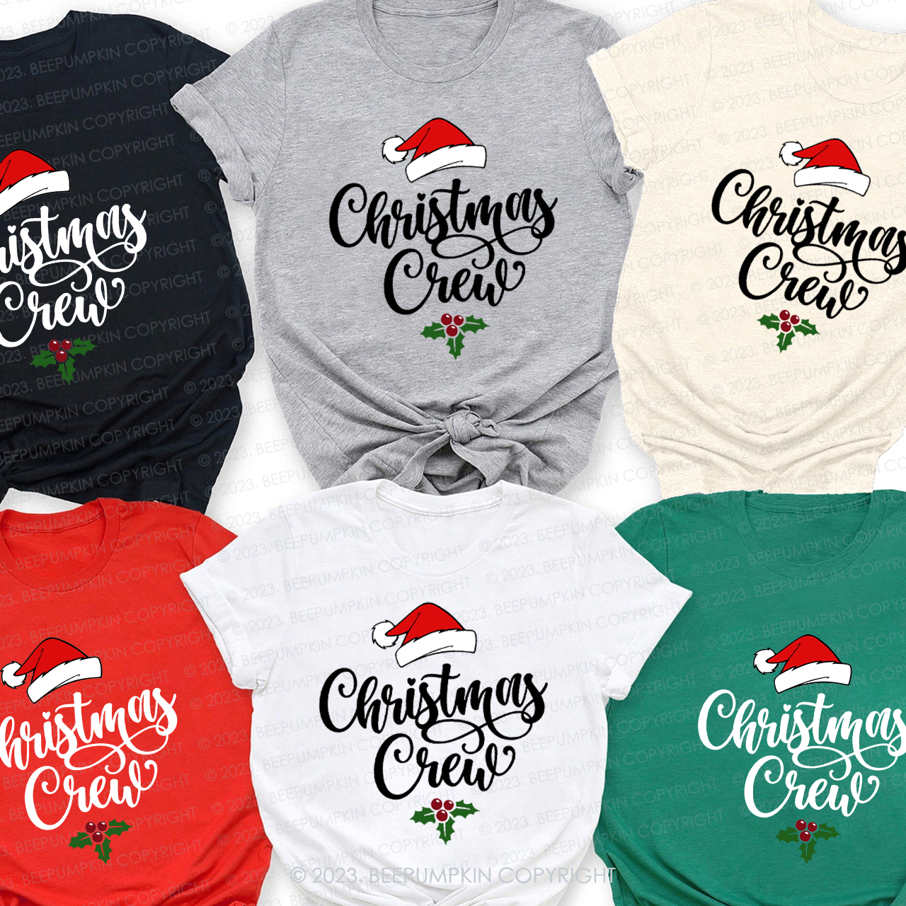Christmas Crew Family Matching Vacation Shirts