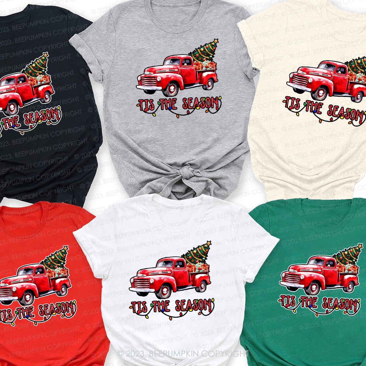 Tis the season Christmas Truck Family Matching Shirt