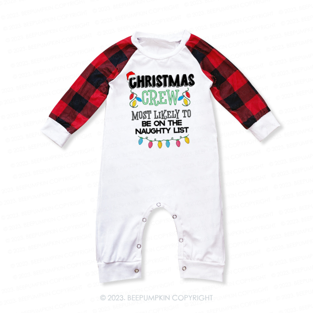 Personalized Christmas Crew Most Likely To Family Gifts Matching Pajamas