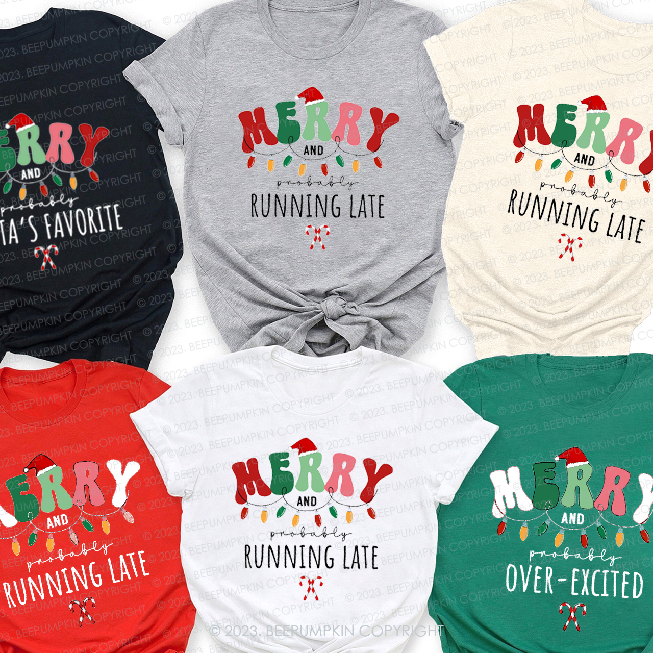 [Copy]Personalized Tropical Beach Christmas Matching Shirts