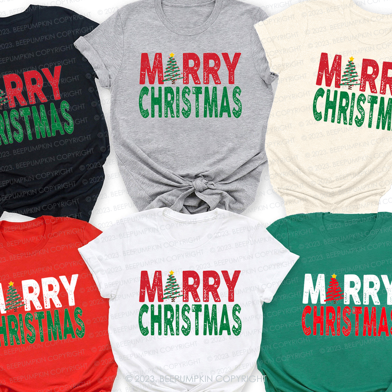 Classic Merry Christmas Family Matching Shirts
