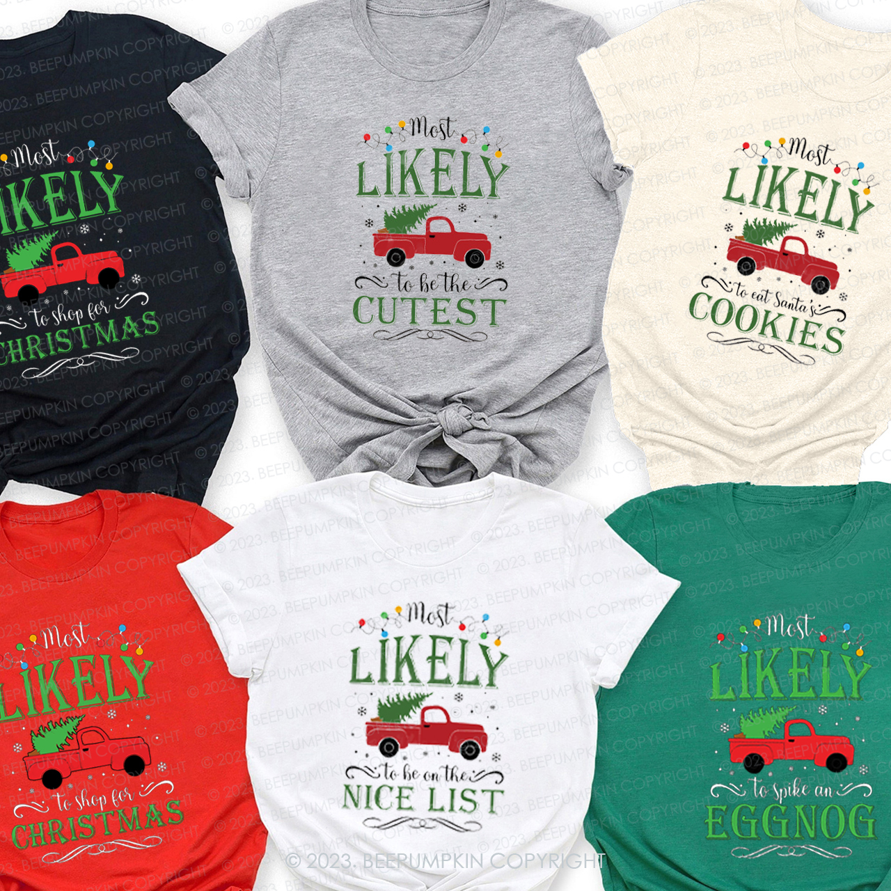 Personalized Most Likely To Shop Matching Shirts