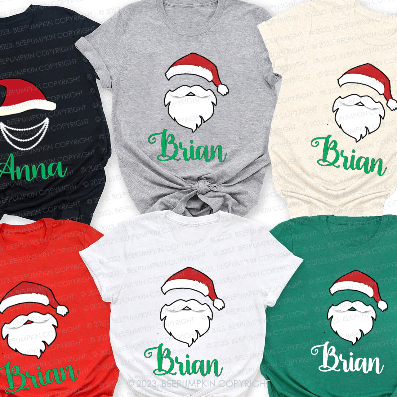 Personalized Funny Christmas Avatar Family Matching Shirts