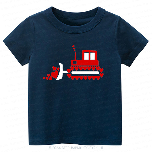 Valentine Tractor  Sending Love -Toddler Tees