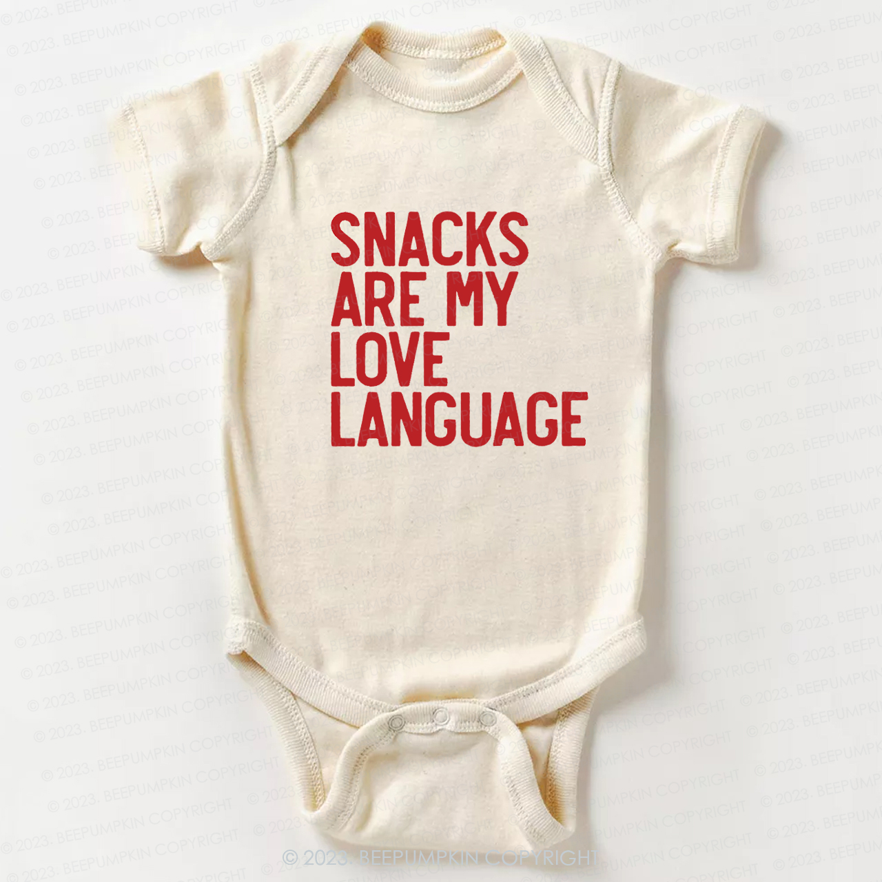 Snacks Are My Love Language Bodysuit For Baby