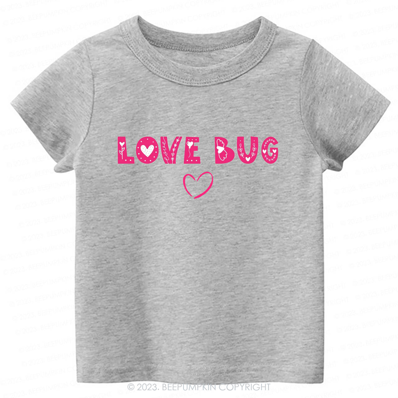 Love Bug Cute Happy Valentines Day -Toddler Tees