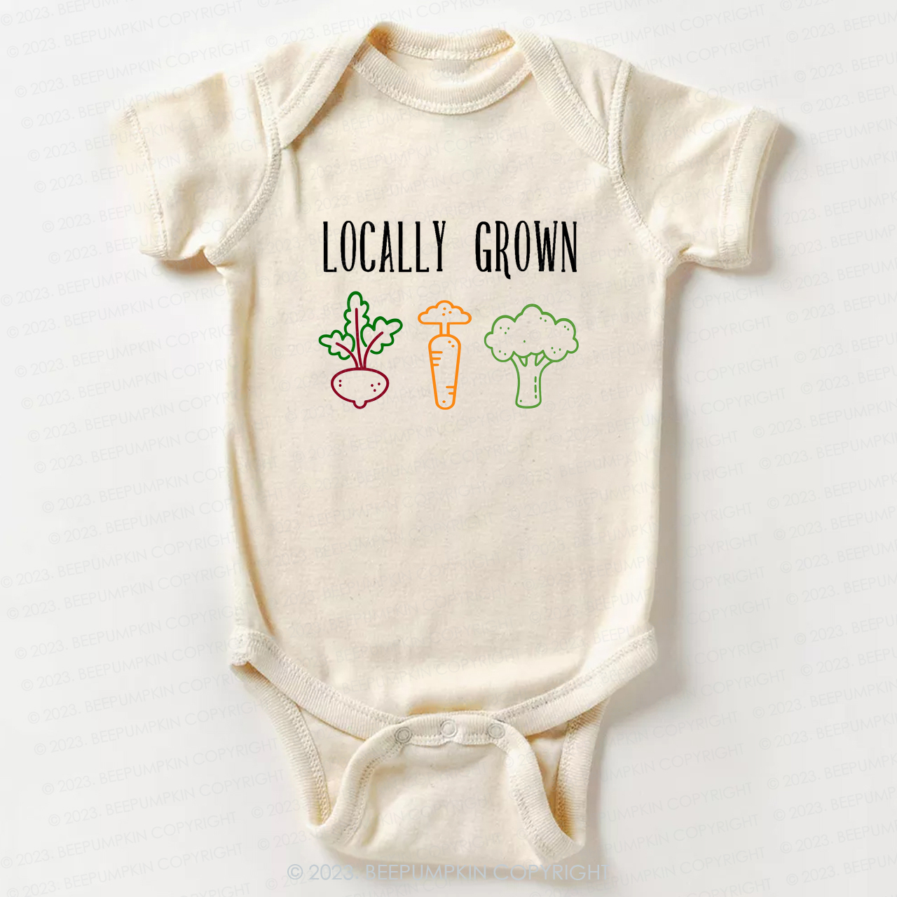 Locally Grown Vegetable Bodysuit For Baby