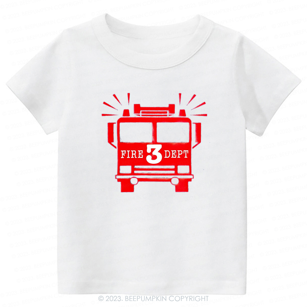 Firetruck Birthday Become a Firefighter -Toddler Tees