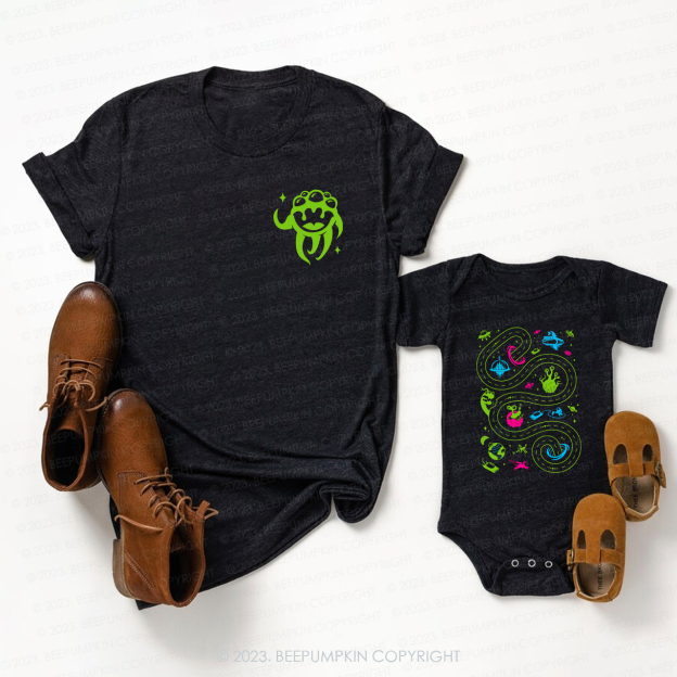 Space Play Mat Last-minute Gift Idea Dad&Me Shirt