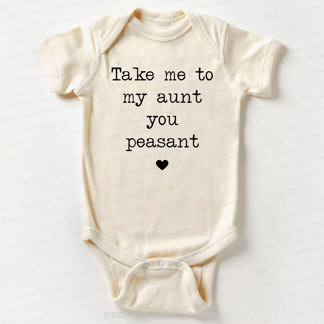 Take Me To My Aunt Peasant Bodysuit For Baby