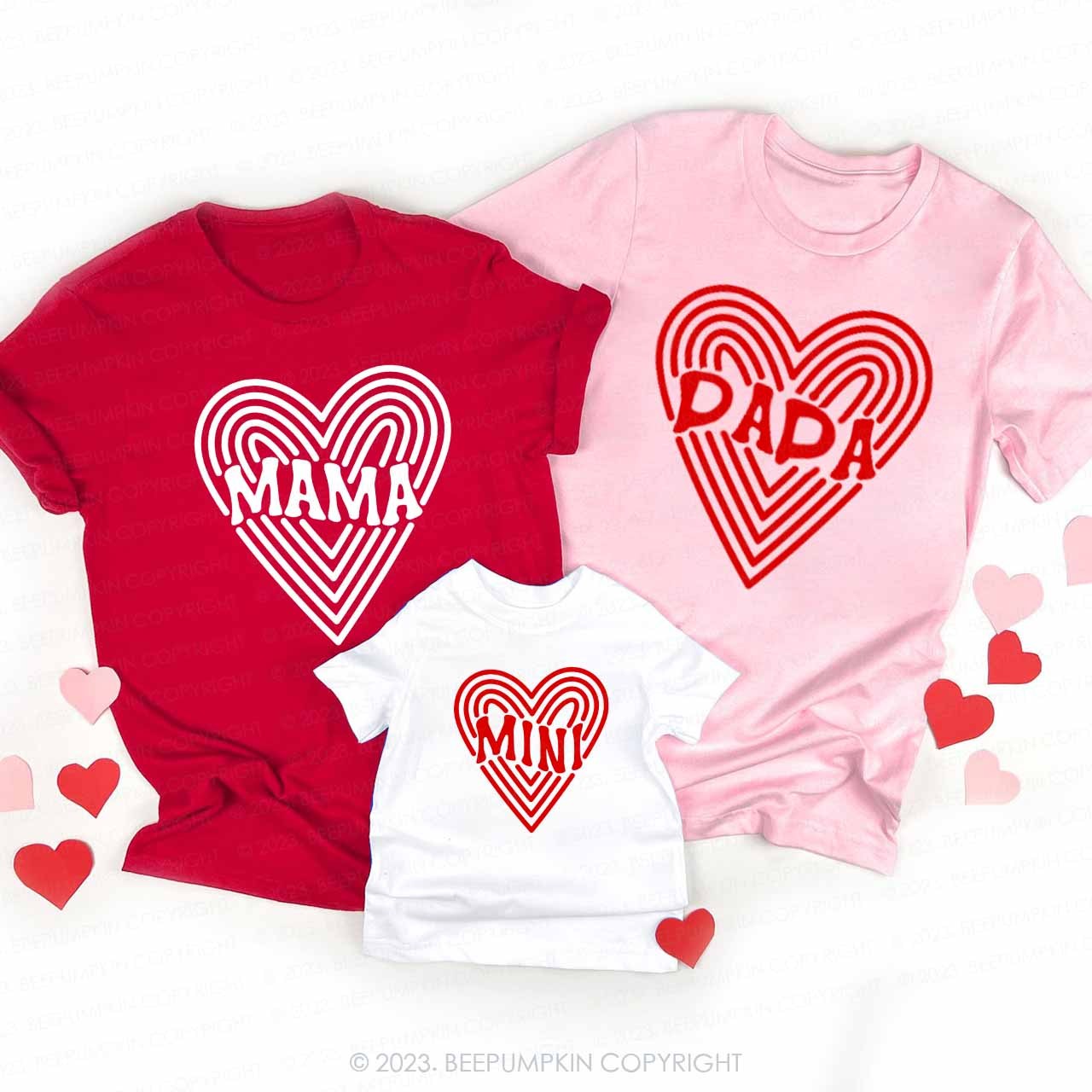 Mama Mini Dizziness Valentine's Family Matching Shirts