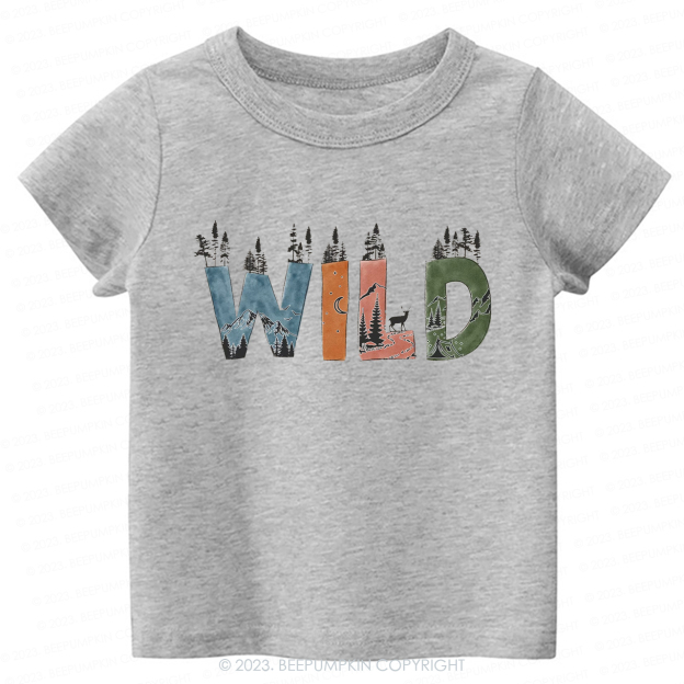 Wild Hiking Outdoors Adventure -Toddler Tees