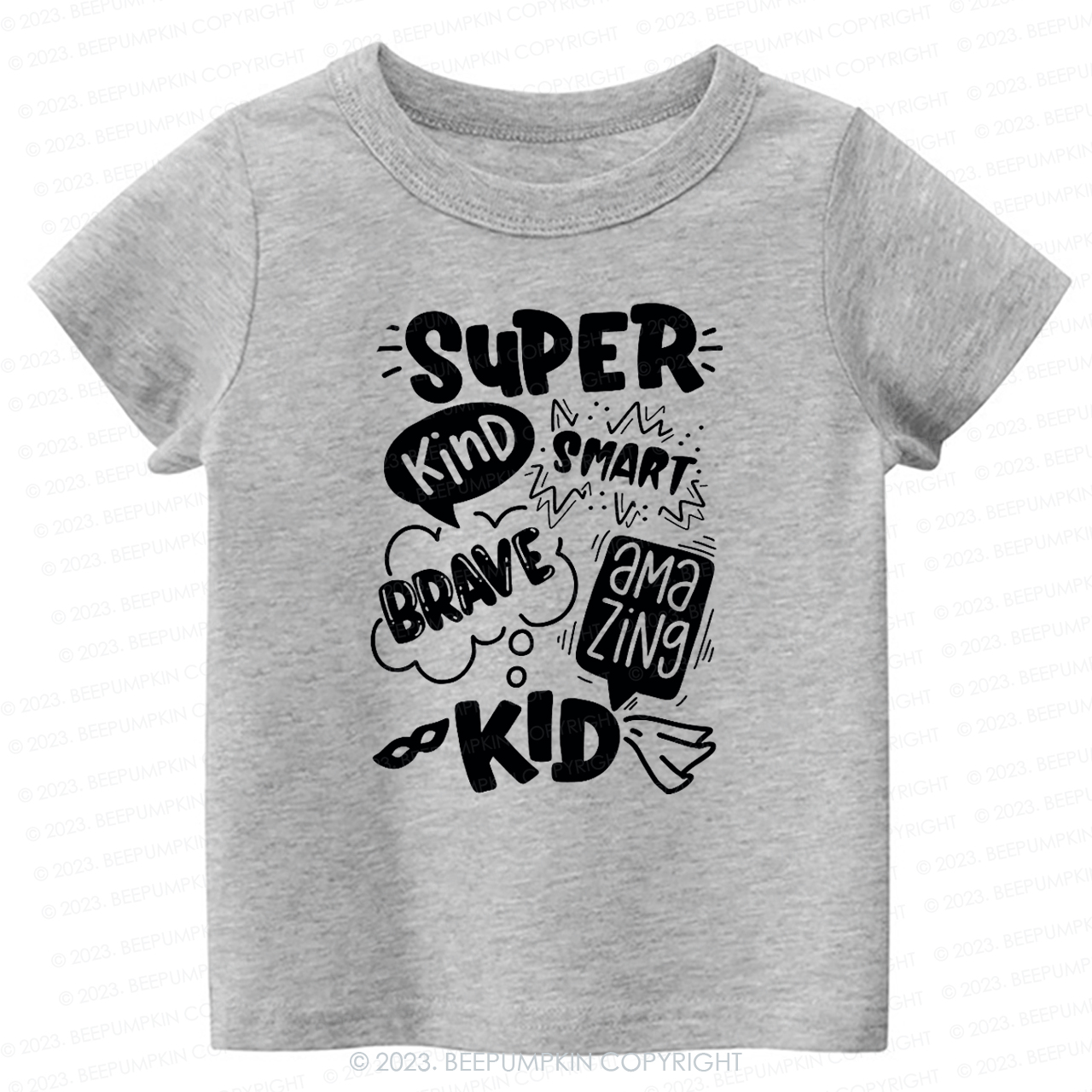 Super Hero Brave Kind Smash -Toddler Tees