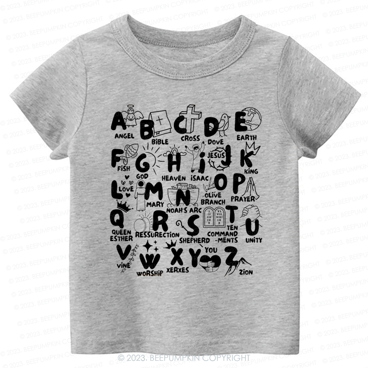 Biblical Alphabet Cut File-Toddler Tees