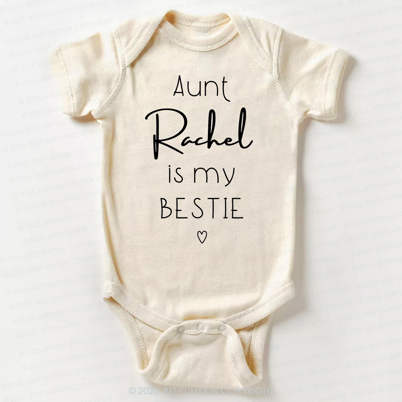 Personalized Brand Funny Aunt's Bestie Bodysuit For Baby