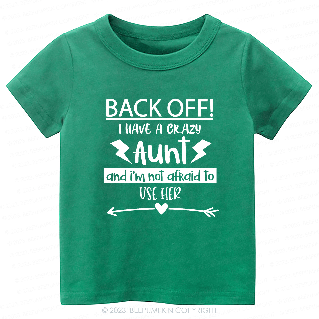 Back Off I Have A Crazy Aunt  -Toddler Tees