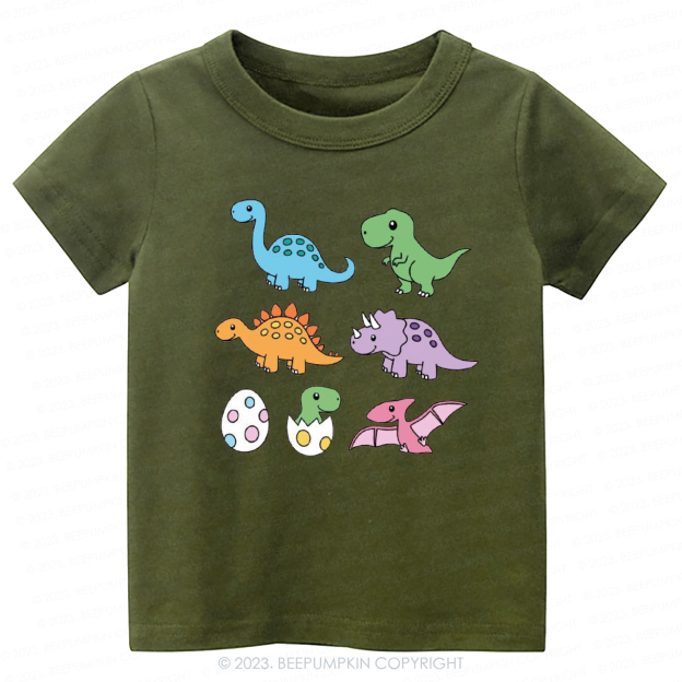Colorful Dinosaur Gift -Toddler Tees