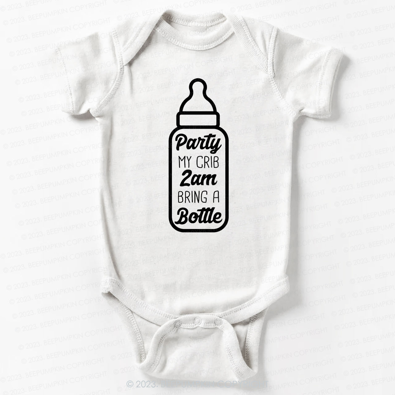 Party My Crib 2am Bring A Bottle Bodysuit For Baby