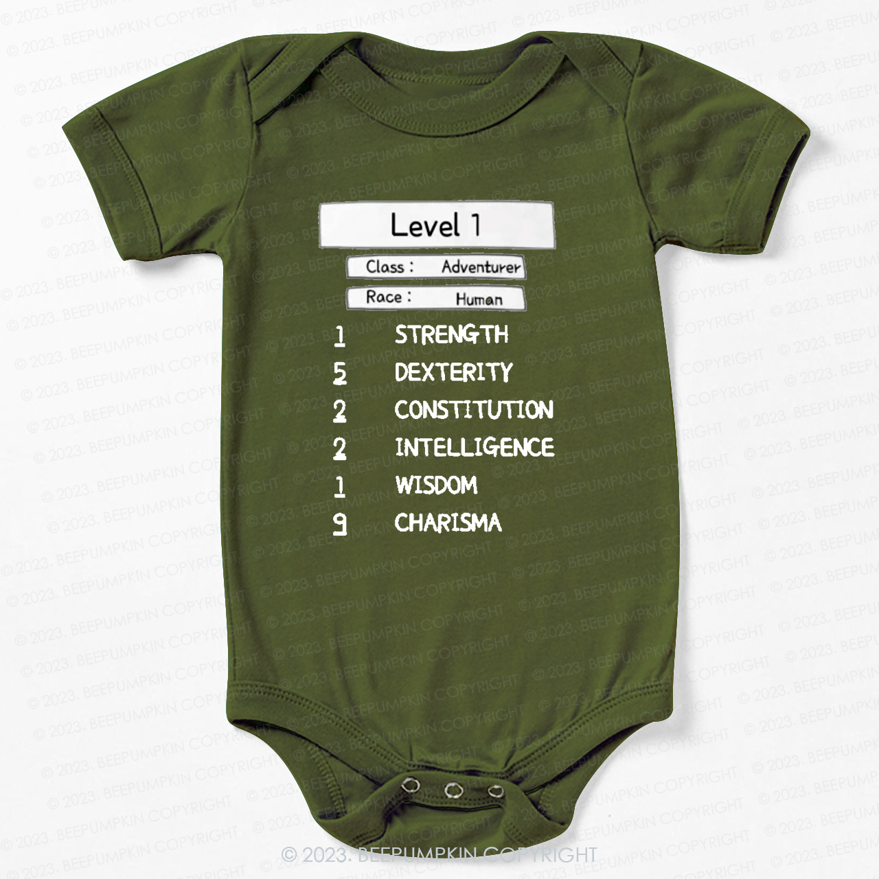 Level 1 Human Adventurer Bodysuit For Baby