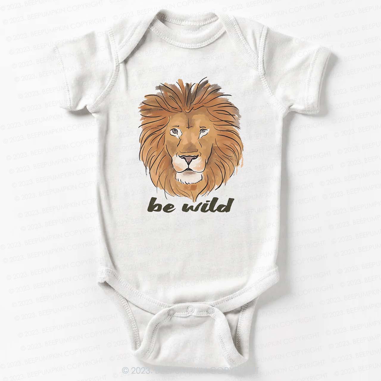 Be Wild Lion African Animal Bodysuit For Baby