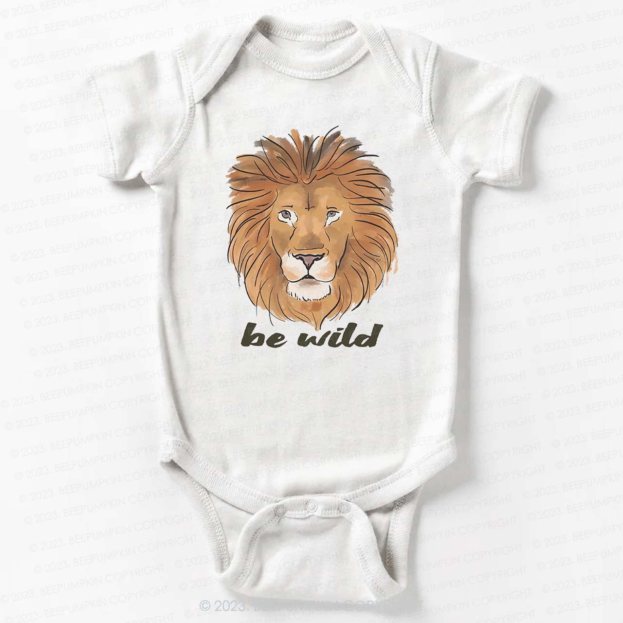 Be Wild Lion African Animal Bodysuit For Baby