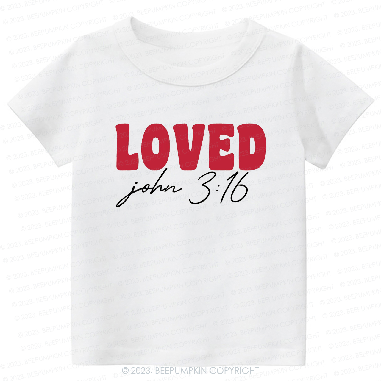 Loved Christian Retro Toddler -Toddler Tees