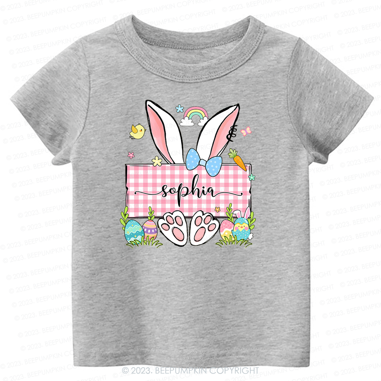 Personalized Name Easter Bunny -Toddler Tees