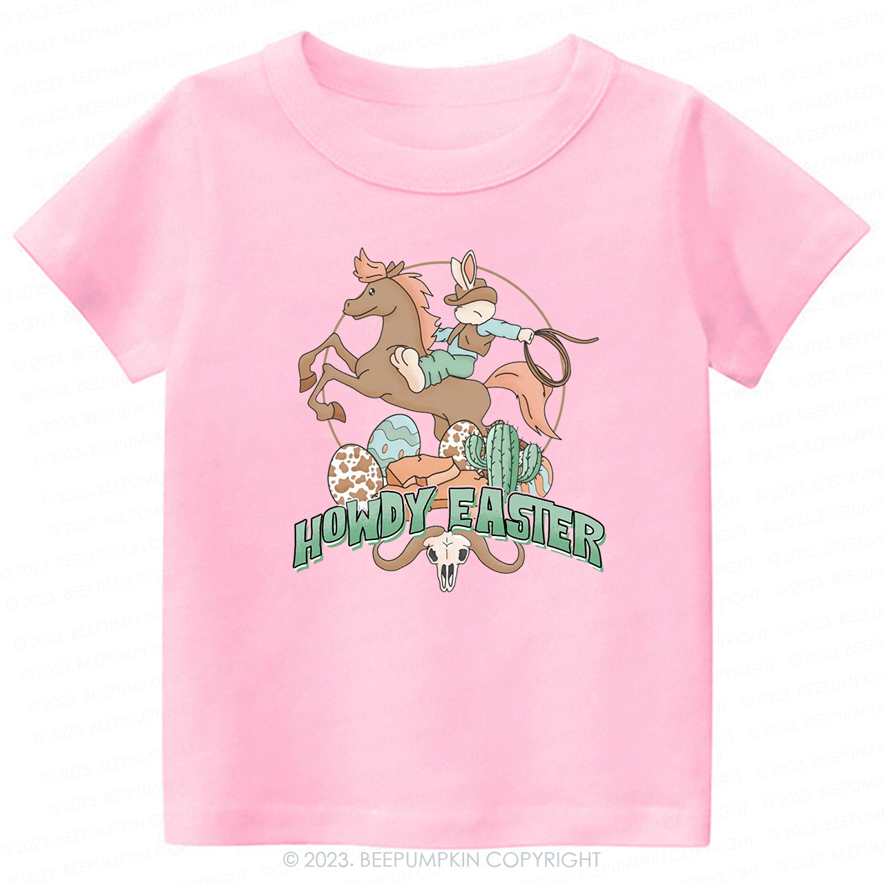 Howdy Easter Natural  -Toddler Tees