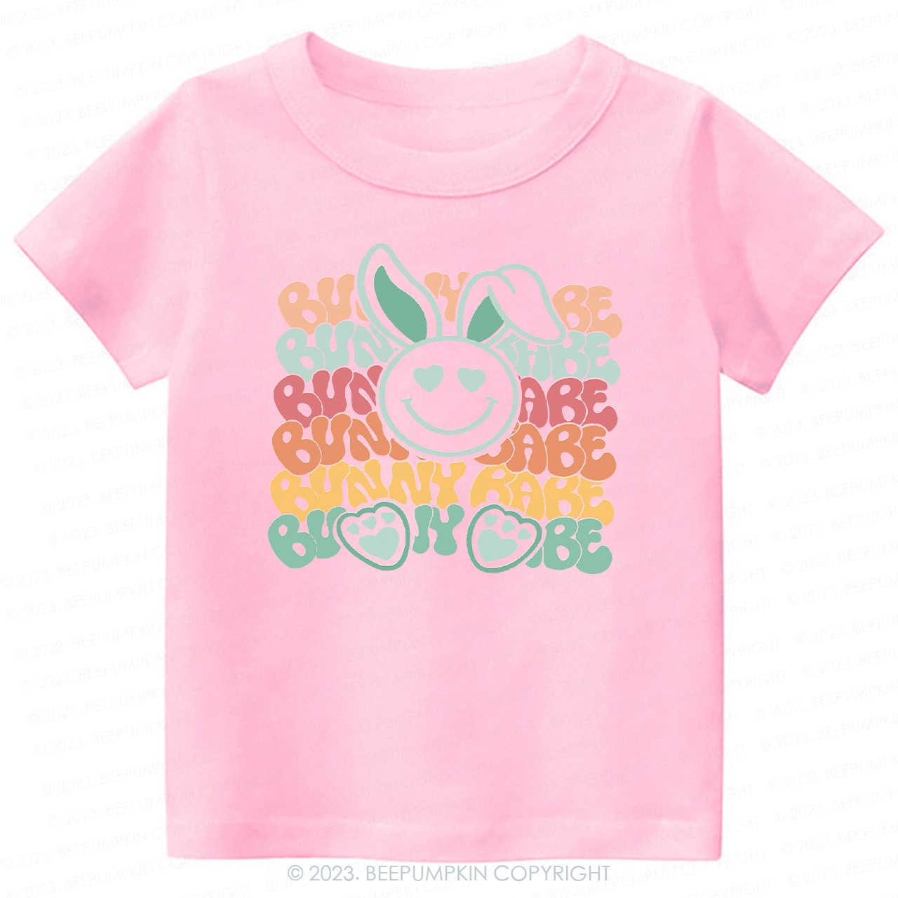 Cute Retro Graphic Bunny Babe -Toddler Tees