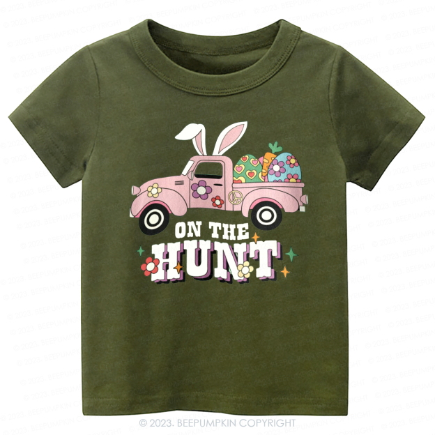 On The Hunt Easter Bunny And Car-Toddler Tees