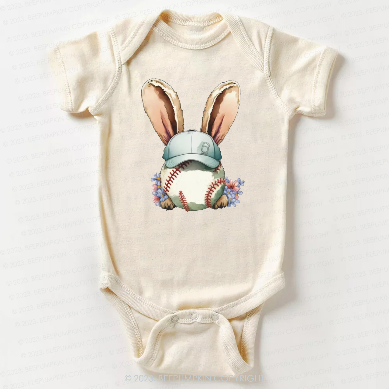 Easter Baseball Bunny Bodysuit For Baby