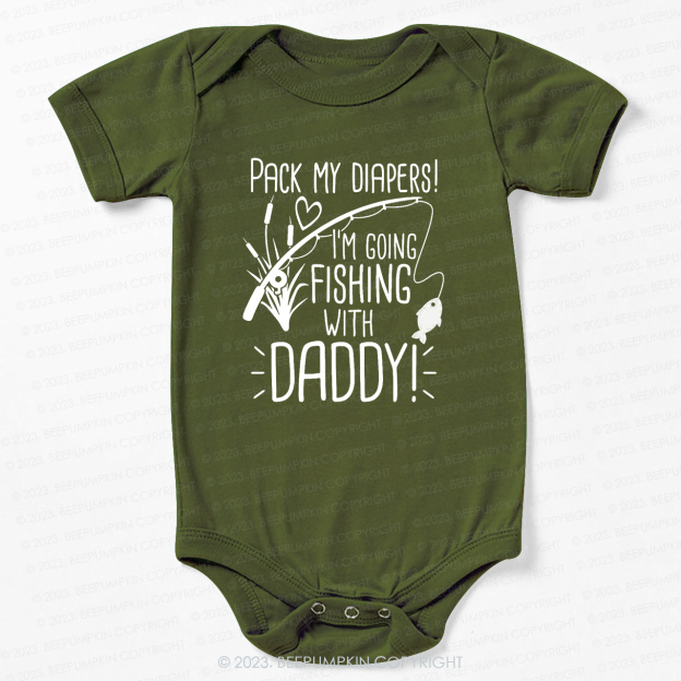 Daddy's Fishing Buddy Bodysuit For Baby