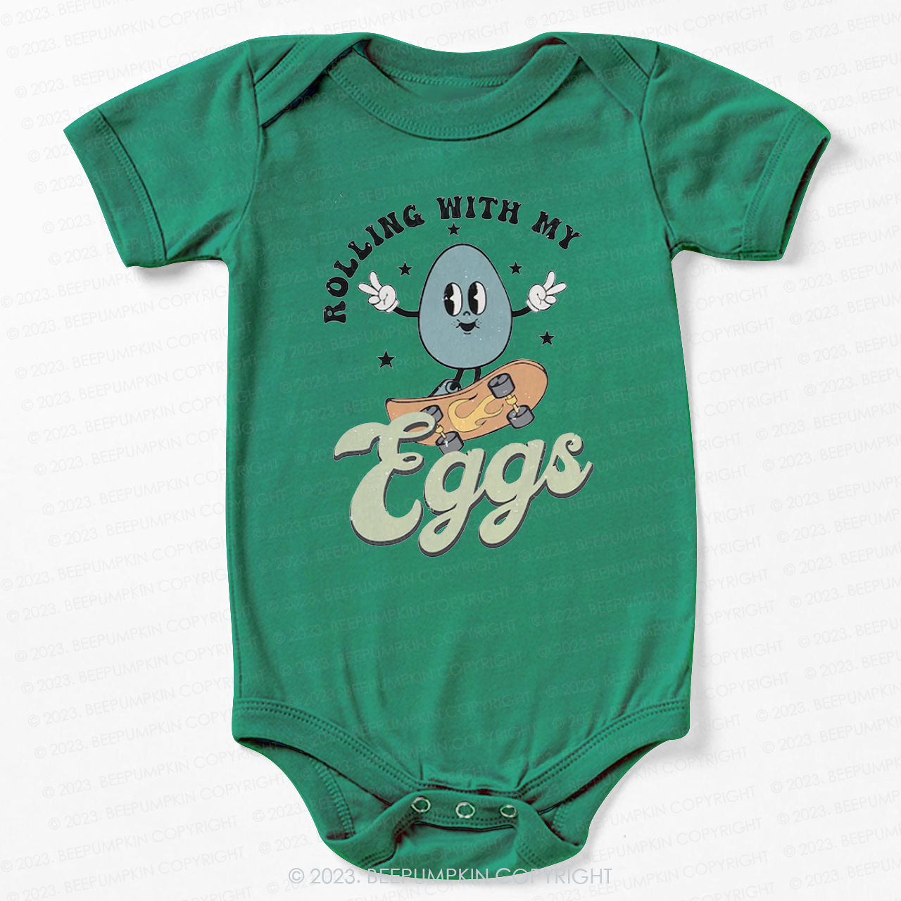 Rolling with My Eggs Bodysuit For Baby