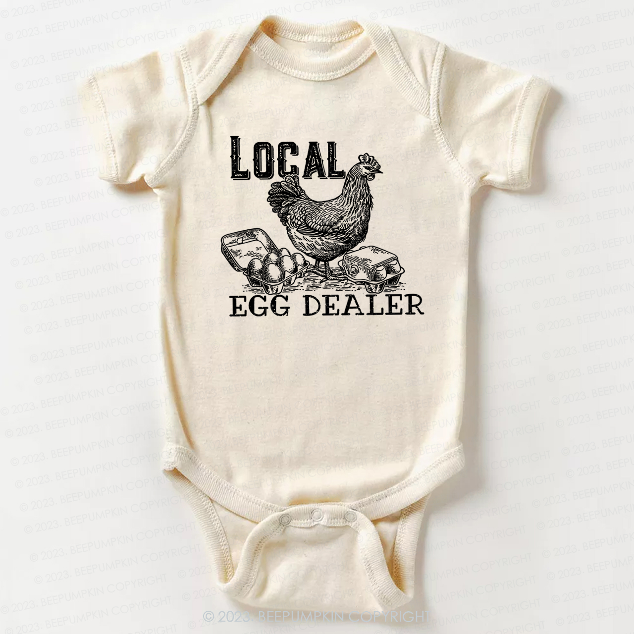 Local Egg Dealer Kids Retro Bodysuit For Baby