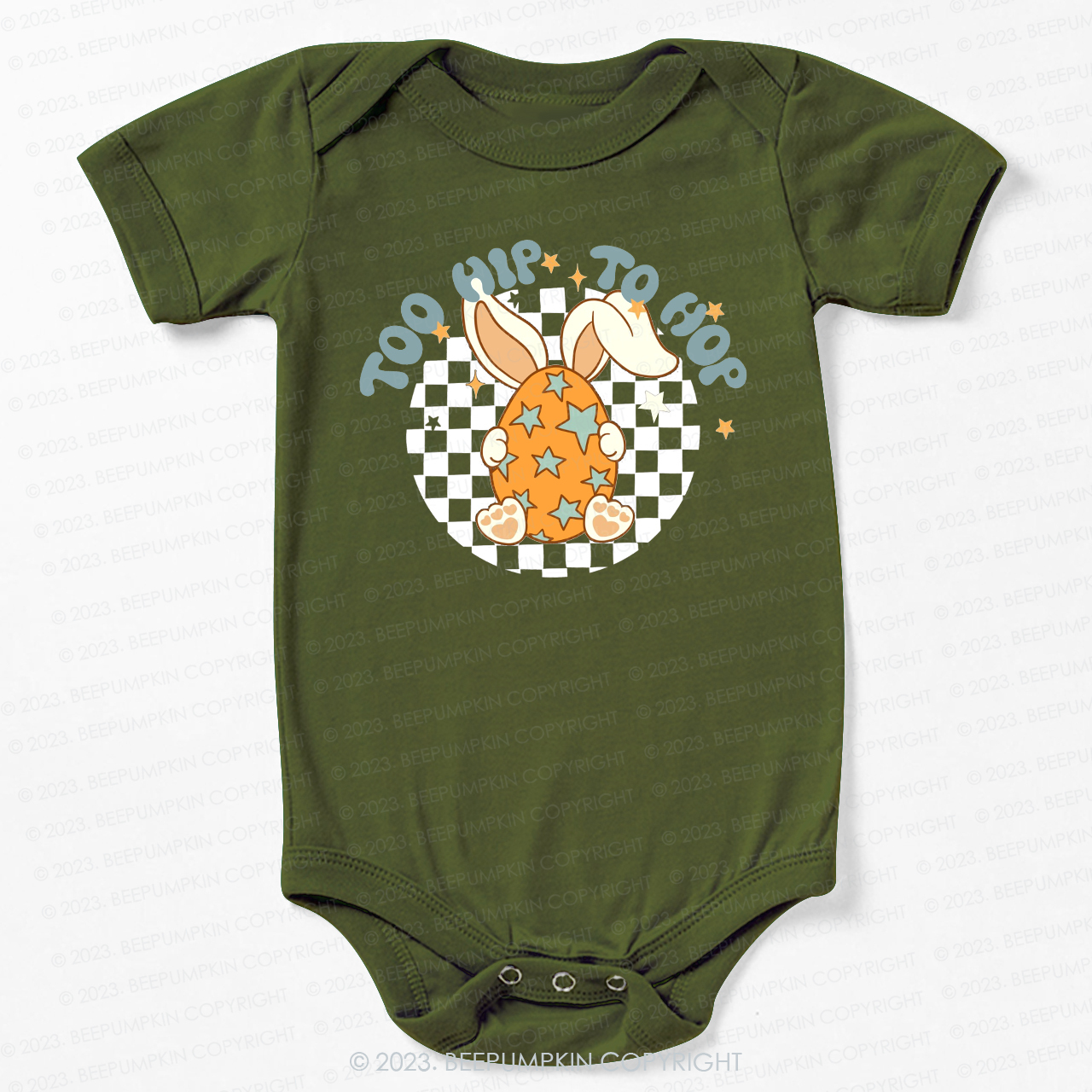 Hoppy Easter Too Hip To Hop Bodysuit For Baby